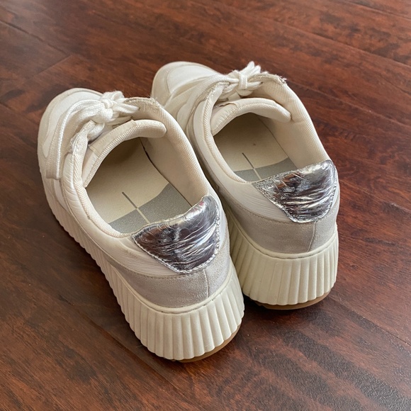 Dolce Vita Womens Daisha White Lace-Up Fashion Sneakers Size 8.5 - Picture 6 of 16